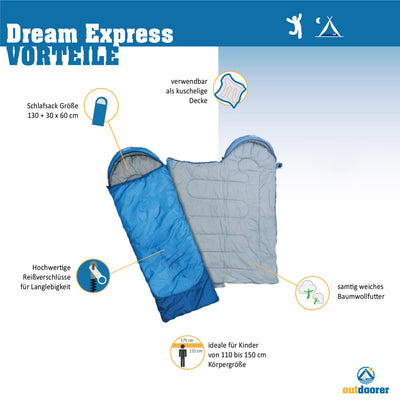 Kinderschlafsack Dream Express von outdoorer