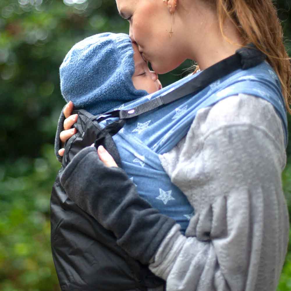 Fleece-Cover 3 in 1 mit Regenschutz für Babytragen von Hoppediz