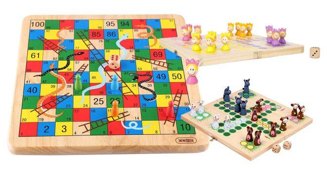 Kinder-Brettspiele aus Holz